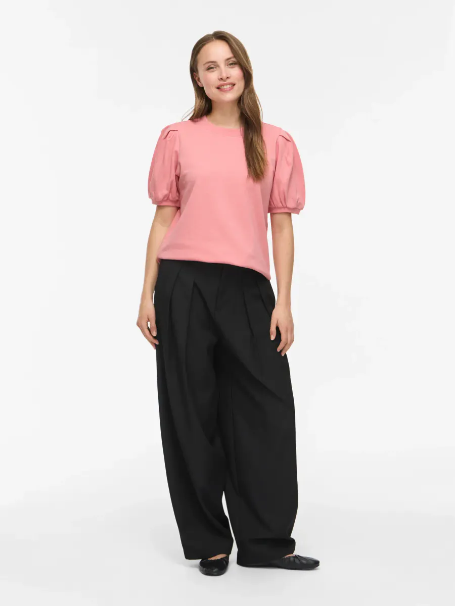 VIHARISA CREW NECK 2/4 SWEAT TOP/PB MAUVEGLOW