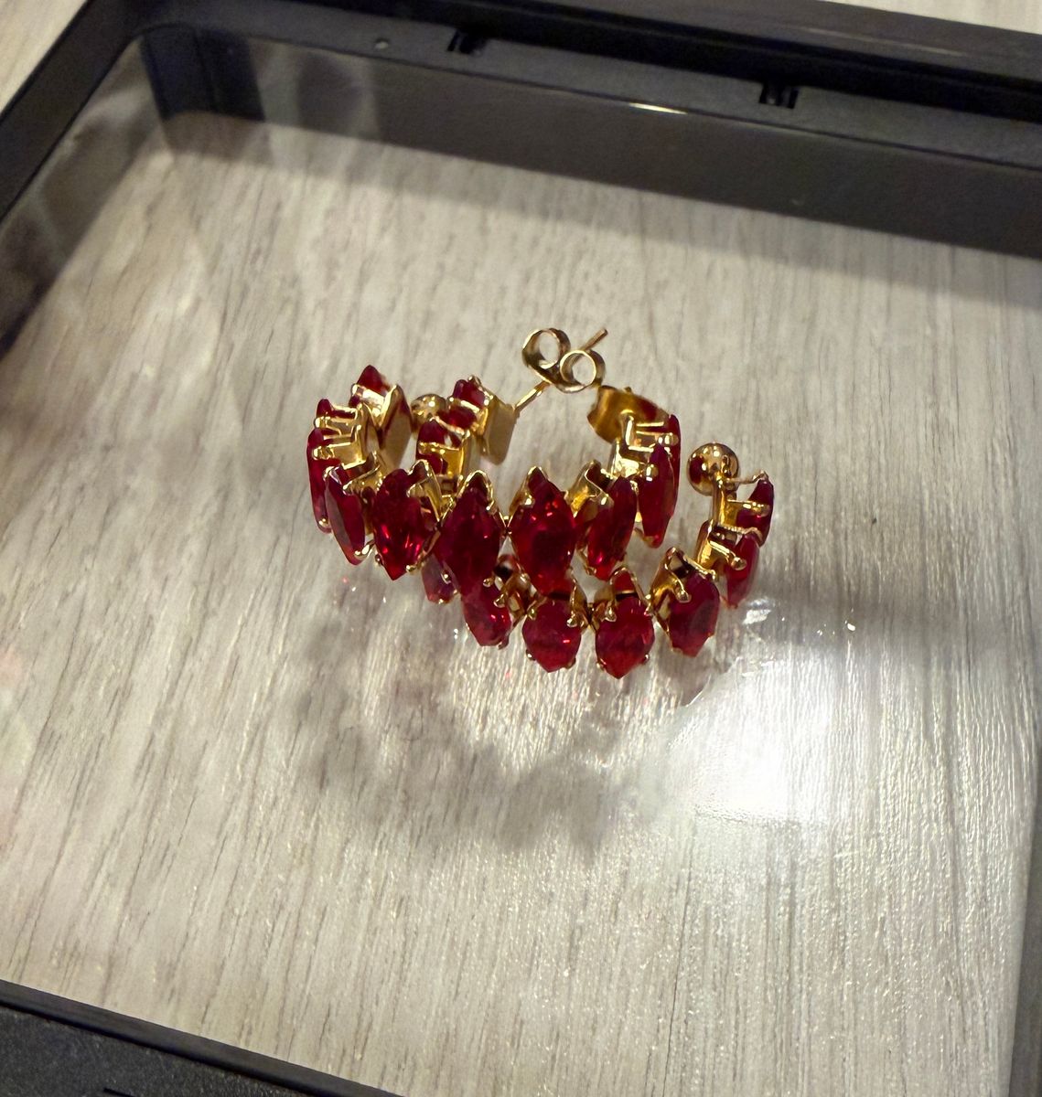MONIA EARRINGS RED G