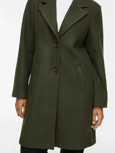 Hovedbilde VICLAUDIA BUTTON COAT FORREST NIGHT MELANGE