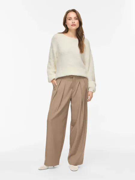 Hovedbilde VIMARLEY L/S EMB KNIT PULLOVER EGRET