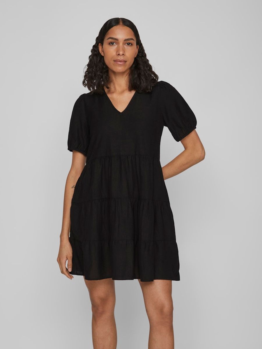  VIPRISILLA NEW S/S SHORT DRESS/VOL/3 BLACK BEAUTY