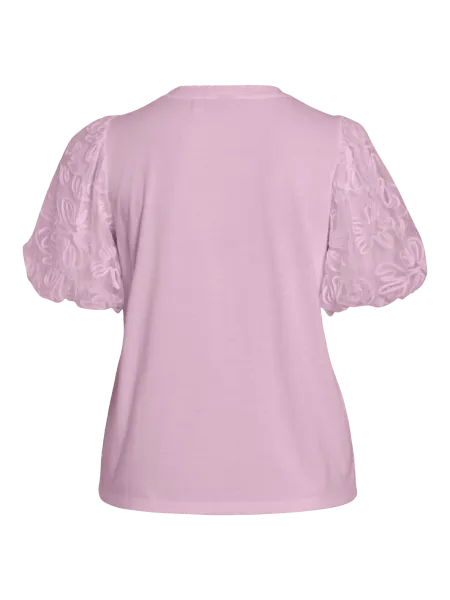 Bilde av VISIMONIA O-NECK S/S TOP WINSOME ORCHID