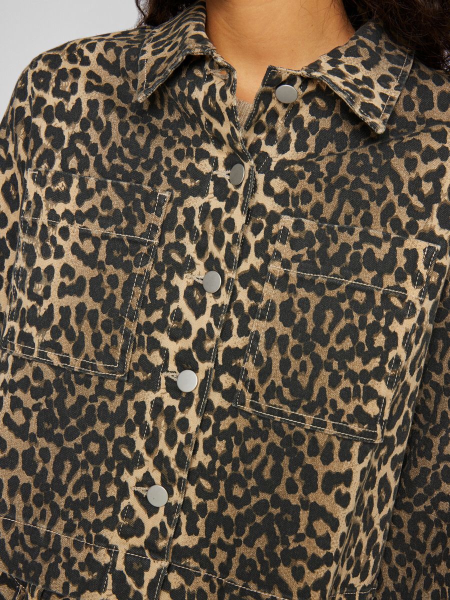 VICHIA L/S LEOPARD JACKET