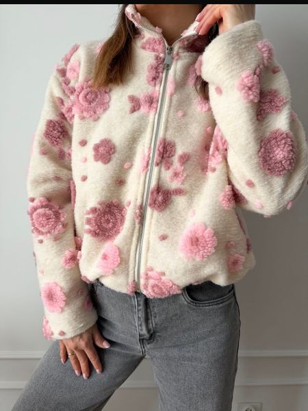 Hovedbilde TEDDY FLOWER JAKKE PINK