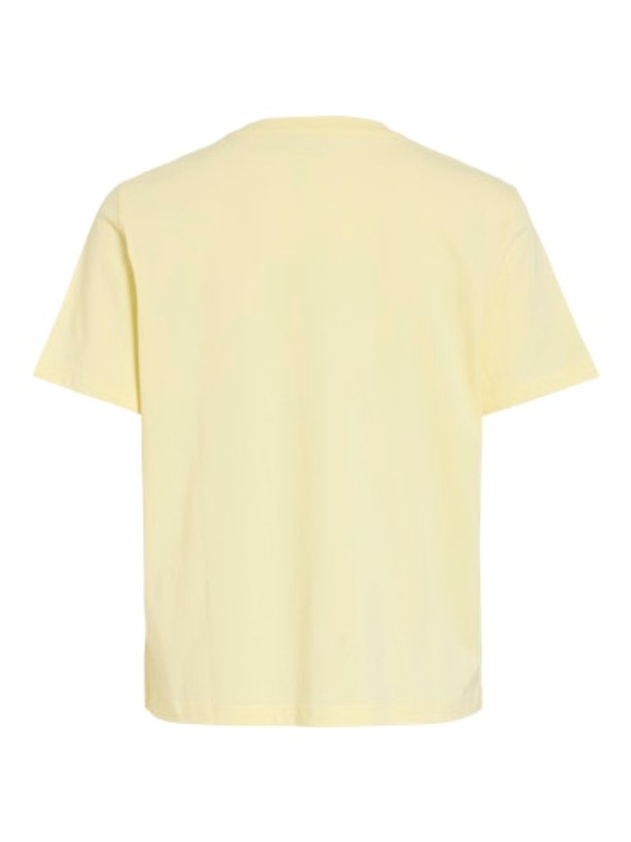 VISYBIL GARDEN O-NECK S/S TOP PASTEL YELLOW