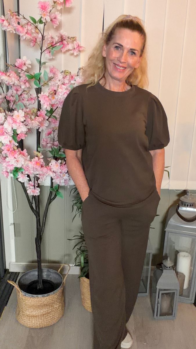 VIHARISA RW WIDE PANTS/PB SLATE BLACK