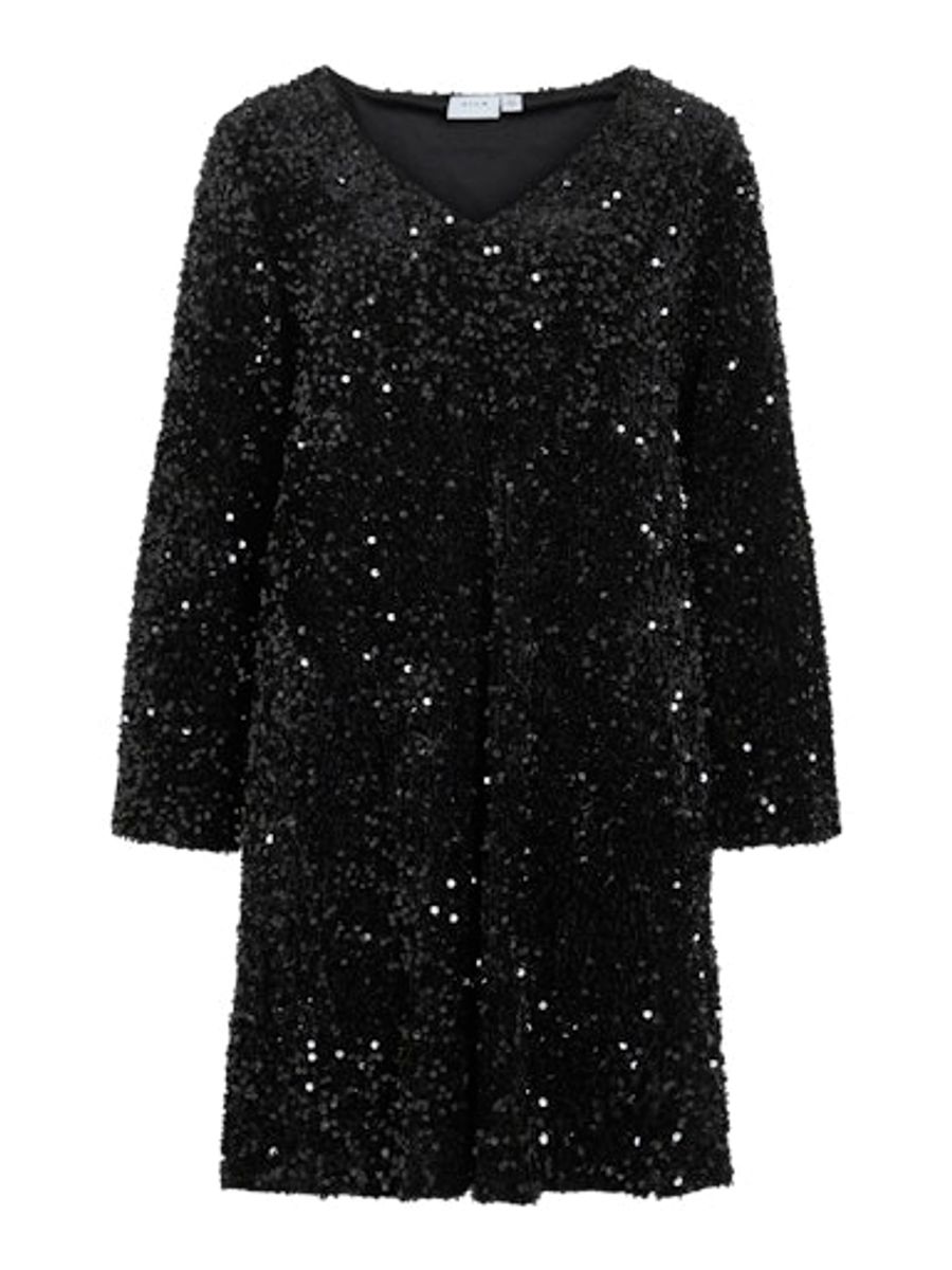  VIFAITH V-NECK L/S SEQUIN DRESS/1