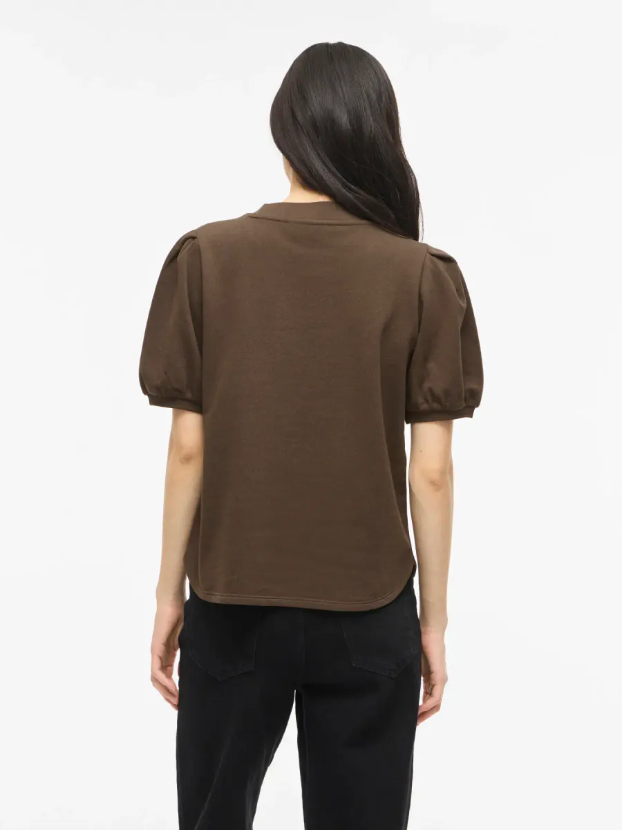 VIHARISA CREW NECK 2/4 SWEAT TOP/PB SLATE BLACK