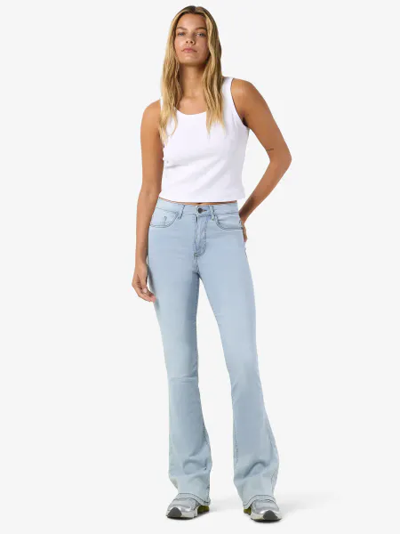 Hovedbilde NMSALLIE  HW SKINNY FLARE JEANS LIGHT BLUE