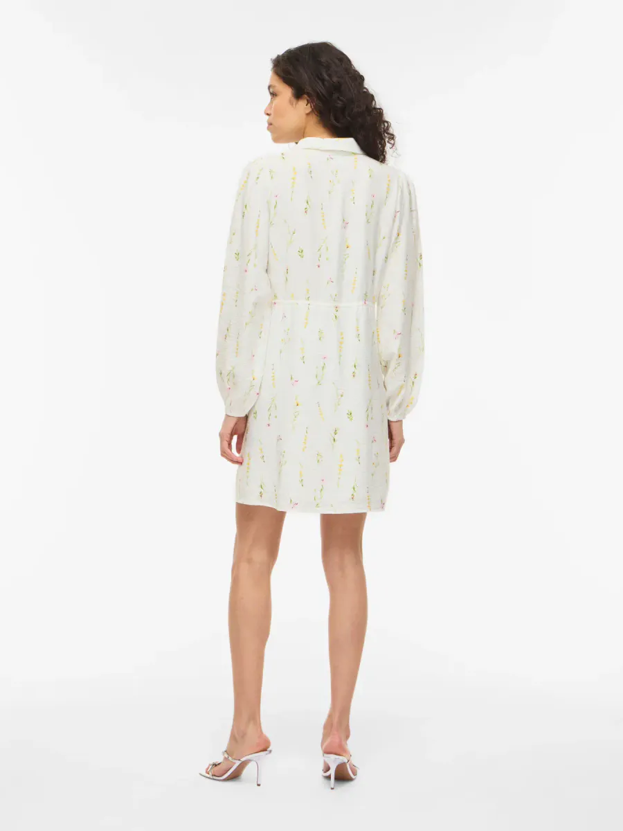  VIGITI LORE O-NECK L/S SHORT DRESS