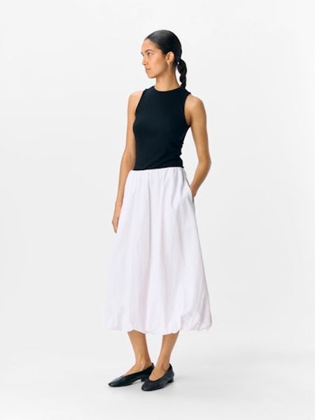 Bilde av OBJETTA MW LONG BALOON SKIRT WHITE