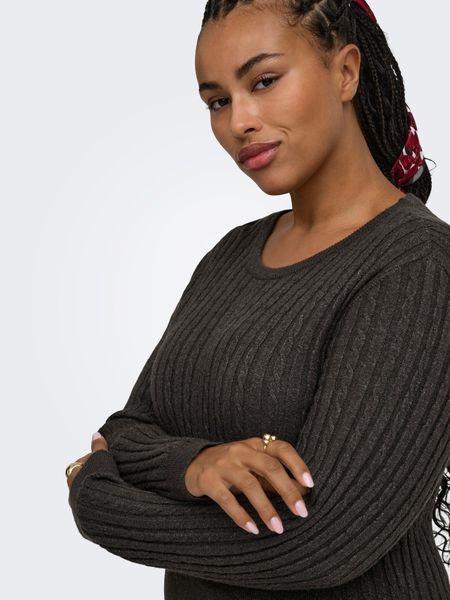 Hovedbilde CARFIA LS CABLE DRESS KNT CHOCOLATE