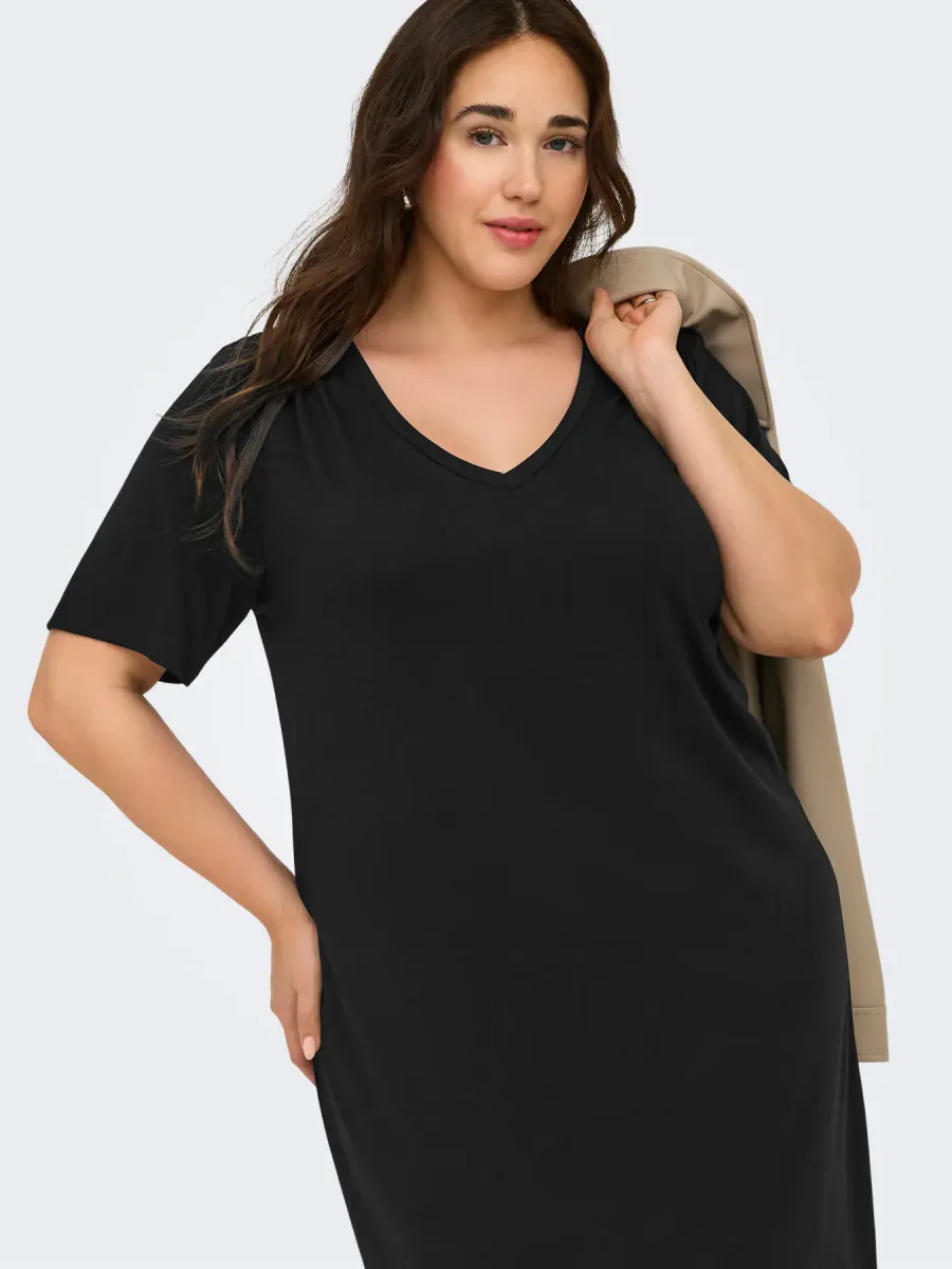 CARCORAL S/S V-NECK ABK DRESS 