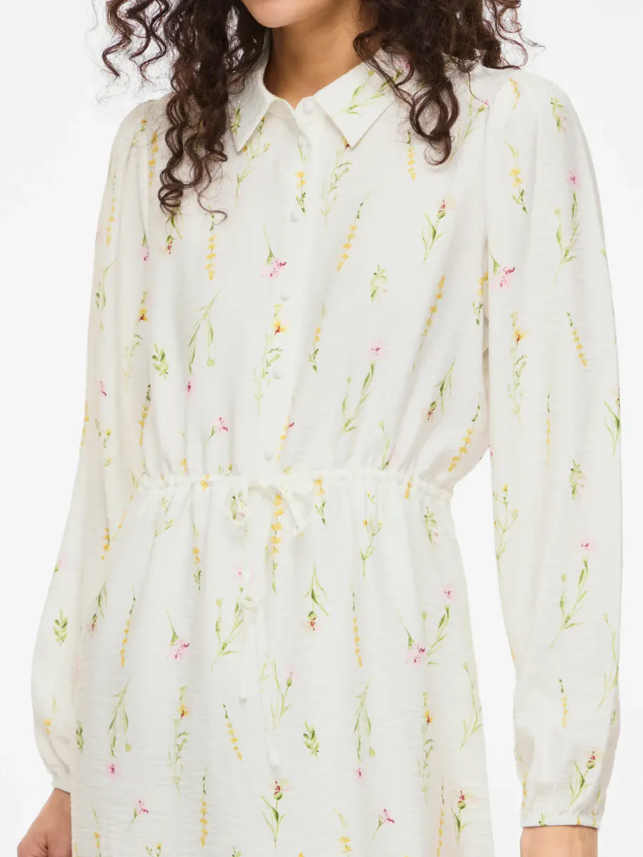  VIGITI LORE O-NECK L/S SHORT DRESS