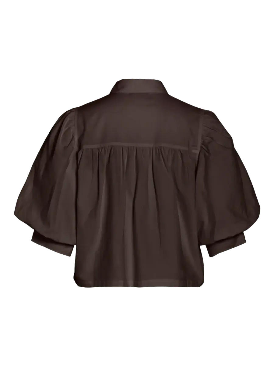 VIREALU 2/4 COLLAR SHIRT COFFE BEAN